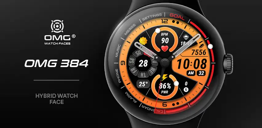OMG 384 - Hybrid Watch Face screenshot 1