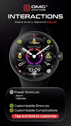 OMG 386 Hybrid Watch Face screenshot 3
