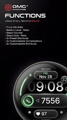 OMG 427 - Digital Watch Face screenshot 2