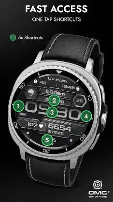 OMG 491 - Modern Watch Face screenshot 4