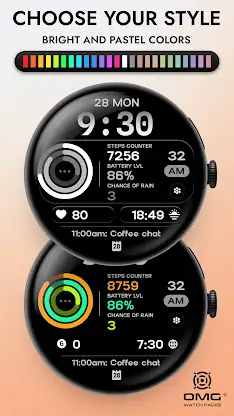 Rings Watch Face - OMG 492 screenshot 6