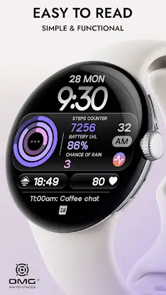Rings Watch Face - OMG 492 screenshot 2