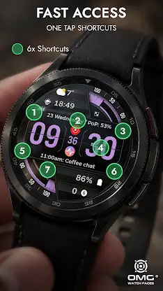 Flip Clock Watch Face OMG 495 screenshot 3