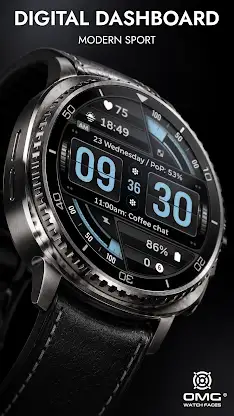 Flip Clock Watch Face OMG 495 screenshot 5