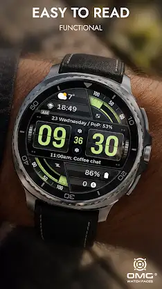 Flip Clock Watch Face OMG 495 screenshot 2