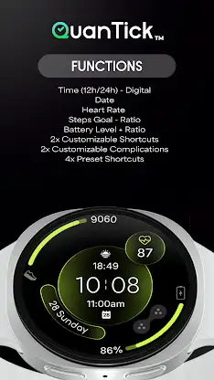 QuanTick 02 Minimal Watch Face screenshot 3
