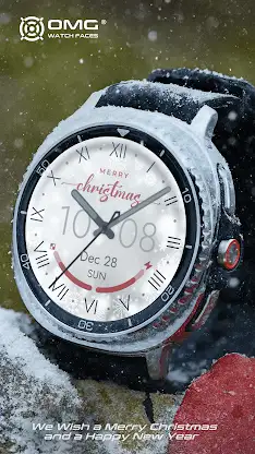 White Christmas - Watch Face screenshot 2