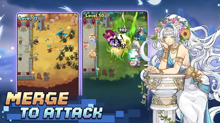 Pixel Defenders: Merge TD Game screenshot 4