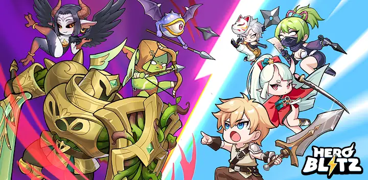 Hero Blitz: RPG Roguelike War — Android game banner