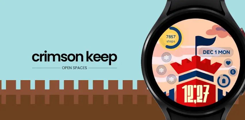 Crimson Keep Watch Face screenshot 1