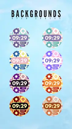 Flower Retro Watch Face screenshot 5