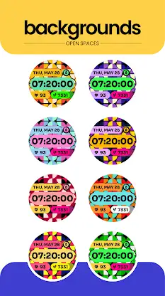 Modern Tile Watch Face screenshot 4