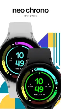 Neo Chrono Watch Face screenshot 2