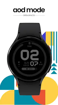 Neon Horizon Watch Face screenshot 3