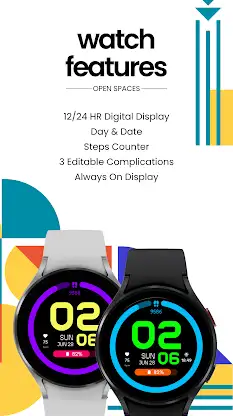 Neon Horizon Watch Face screenshot 5