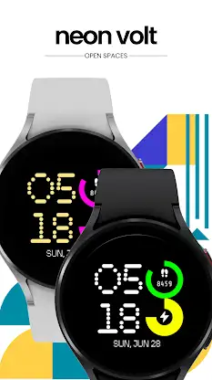Neon Volt Watch Face screenshot 2