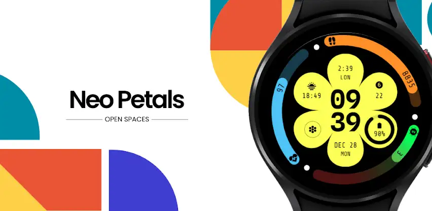 Neo Petals Watch Face screenshot 1