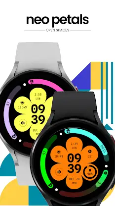 Neo Petals Watch Face screenshot 2