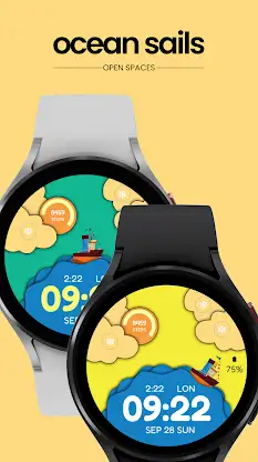 Ocean Sails Watch Face screenshot 2