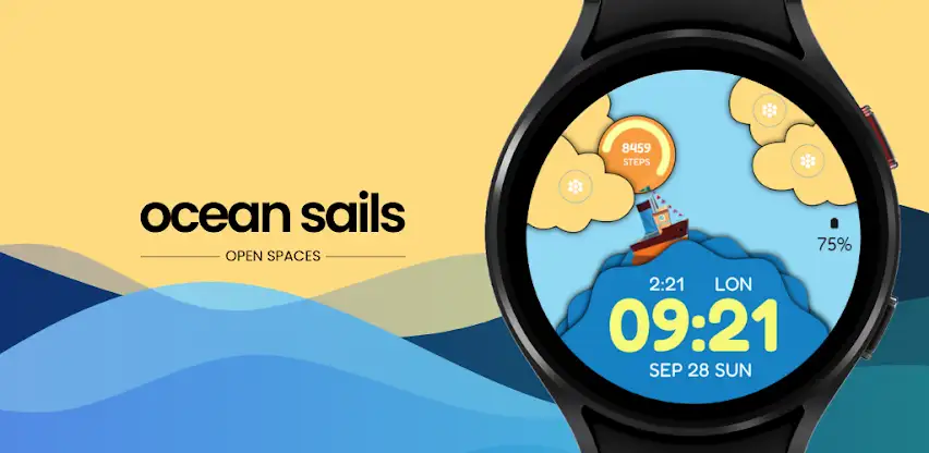Ocean Sails Watch Face screenshot 1