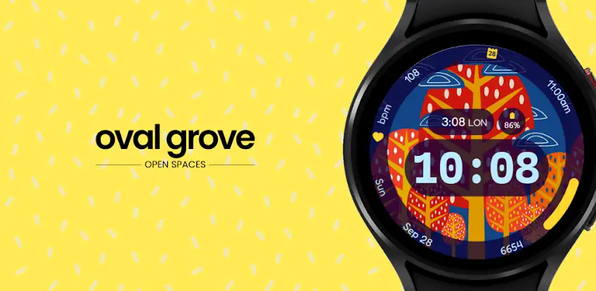 Oval Grove Watch Face screenshot 1