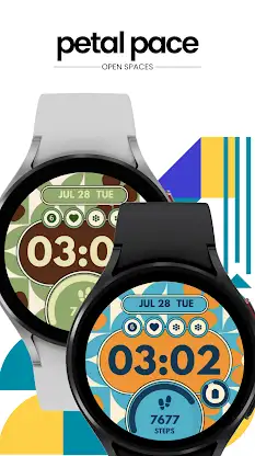 Petal Pace Watch Face screenshot 2