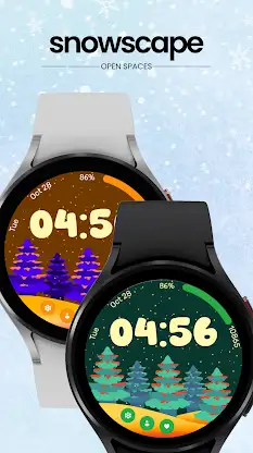 Snowscape Watch Face screenshot 2