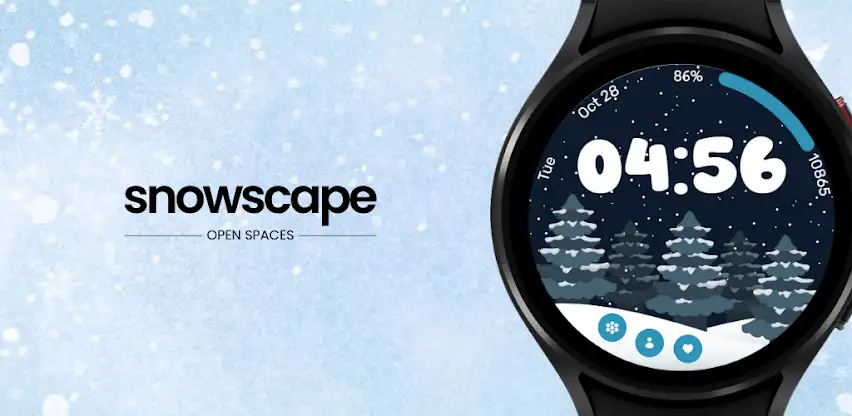 Snowscape Watch Face screenshot 1