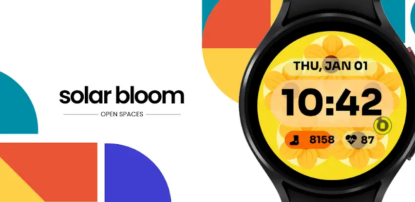 Solar Bloom Watch Face screenshot 1