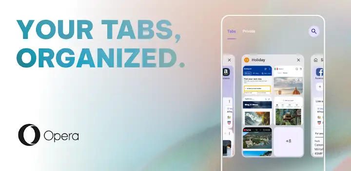 Opera: Private Web Browser — Android app banner