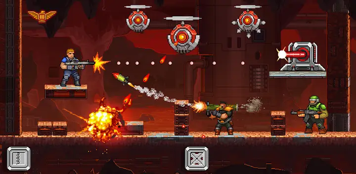 Gun Force Side-scrolling Game — Android game banner