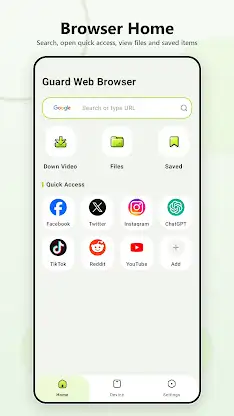Guard Web Browser screenshot 1