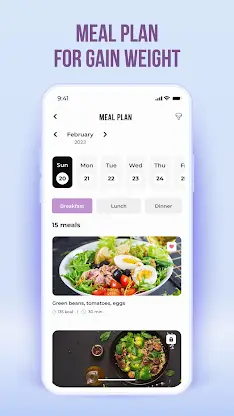 Gain Weight App: Diet Exercise screenshot 6