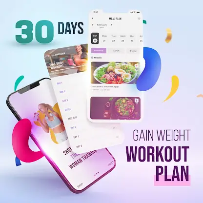 Gain Weight App: Diet Exercise screenshot 1