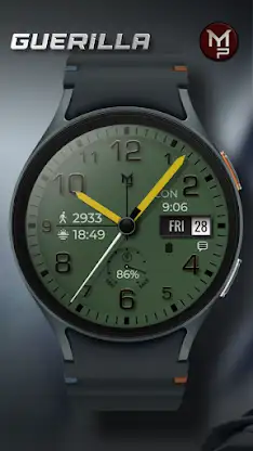 GUERILLA - Analog watch face screenshot 7