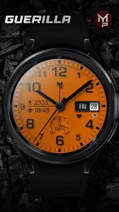 GUERILLA - Analog watch face screenshot 1