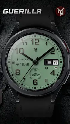 GUERILLA - Analog watch face screenshot 2