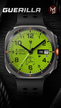 GUERILLA - Analog watch face screenshot 5