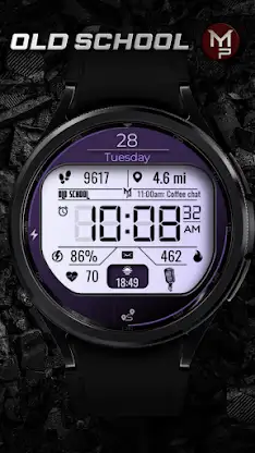 OLD SCHOOL - Watch face screenshot 2