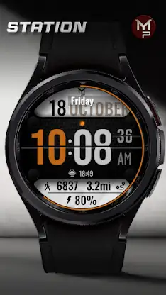 STATION - Digital watch face screenshot 1