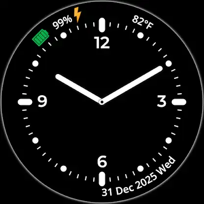 P90 Analog Watch Face Wear OS screenshot 3