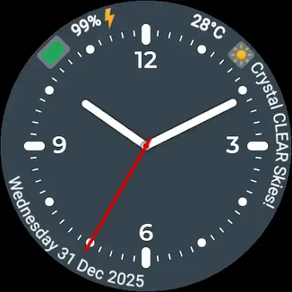 P90 Analog Watch Face Wear OS screenshot 6
