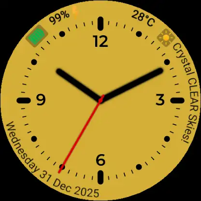P90 Analog Watch Face Wear OS screenshot 5
