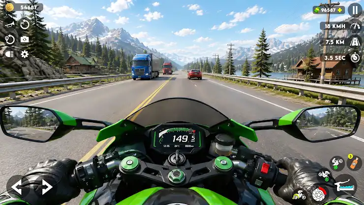 Bike Drive: Highway Rush screenshot 3