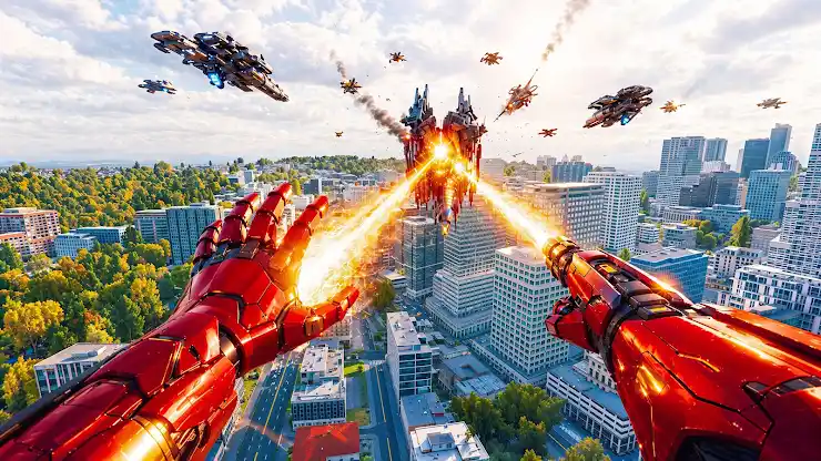 Iron Hero: Crime City 3D screenshot 2
