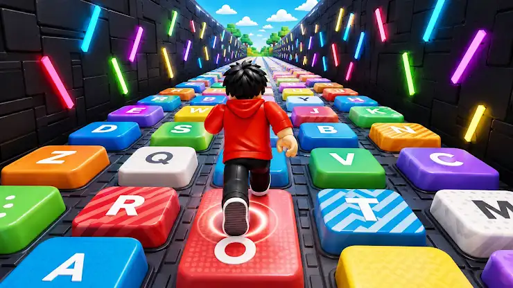 Keyboard Obby: Candy Escape screenshot 3