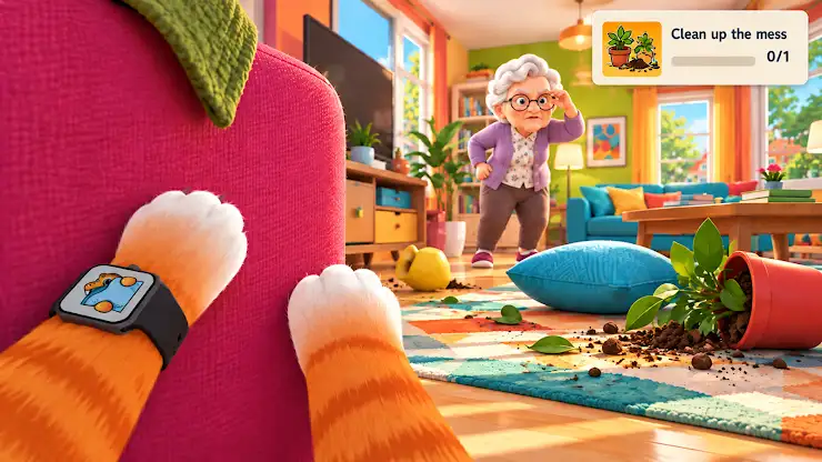 Cat Prank: Pet Escape 3D screenshot 2