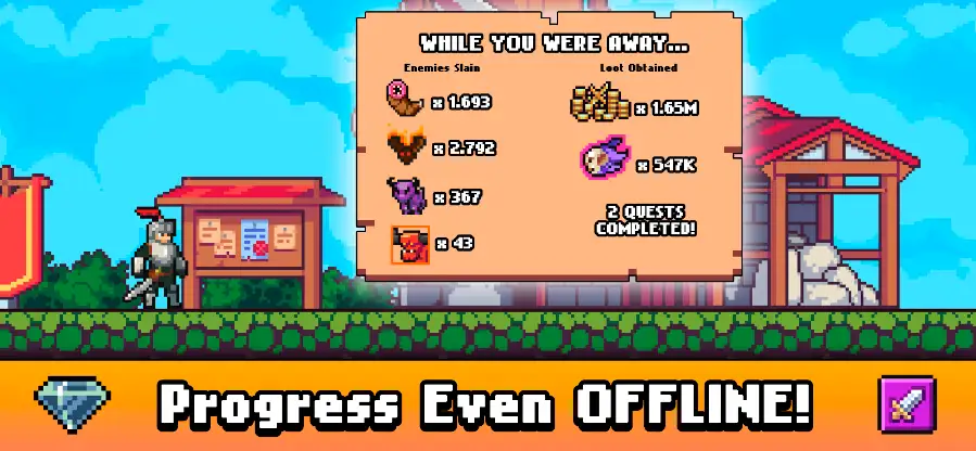 Idle Slayer - Pixel RPG screenshot 2