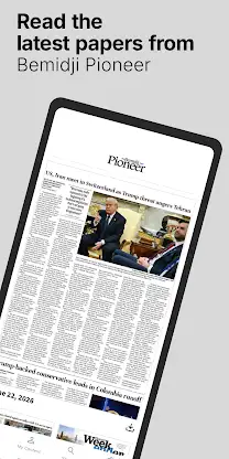 Bemidji Pioneer E-paper screenshot 1