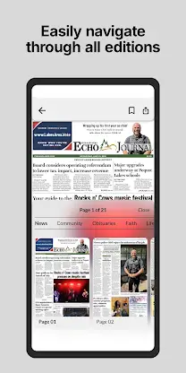 Pine&Lakes Echo Journal Epaper screenshot 3